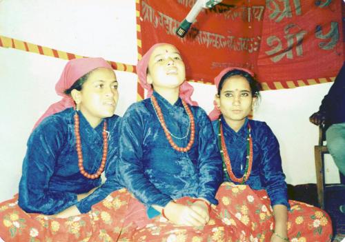 Dohari Geet in progress during the 1st Inter-city Games 2040, Hetauda